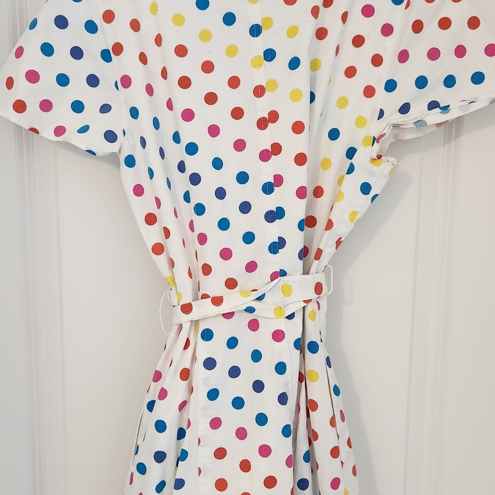 COLOR ME COURNTEY  Dipping Dot Minnie Midi Dress Size 6 - Picture 7 of 10